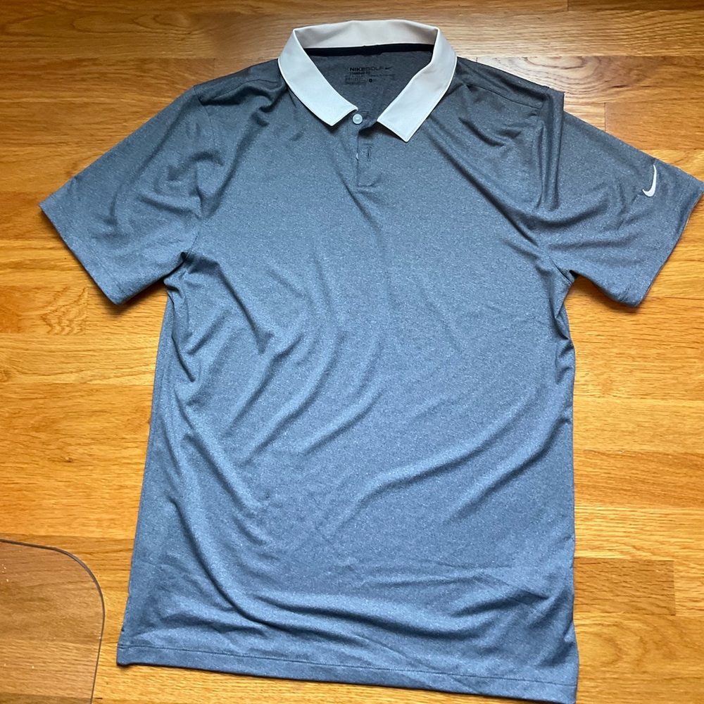 Nike Heathered Navy Blue Golf polo NWOT